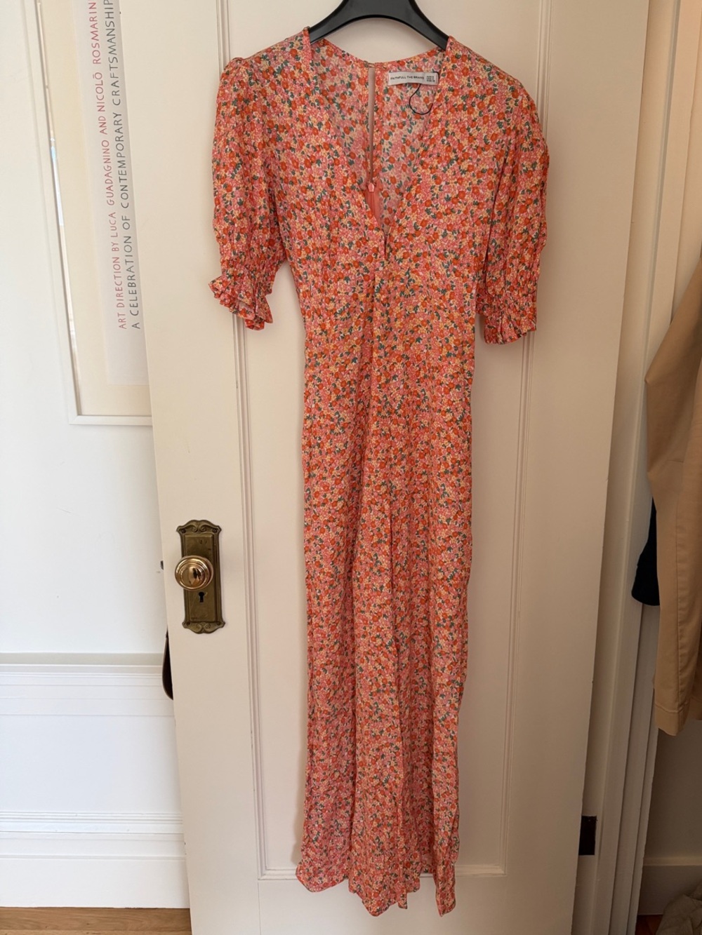 Faithfull the Brand Coral Floral Jumpsuit